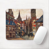  Street Scene Rouen France Medieval Muismat (Met muis)