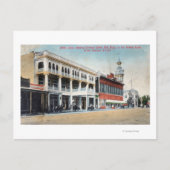 Street Scene toont het Tremont Hotel Briefkaart (Voorkant)