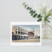 Street Scene toont het Tremont Hotel Briefkaart (Staand voorkant)