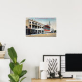 Street Scene toont het Tremont Hotel Poster (Thuiskantoor)