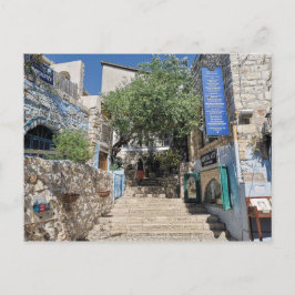 Street Scene - Tzfat, Israël Briefkaart