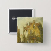Street Scene Vierkante Button 5,1 Cm (Voorkant /achterkant)