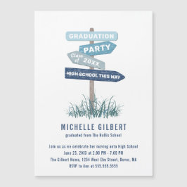 Street Sign 8th Grade Gradution Party Invitation Magnetische Uitnodiging