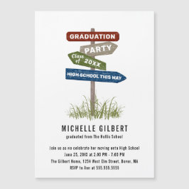 Street Sign 8th Grade Gradution Party Invitation Magnetische Uitnodiging