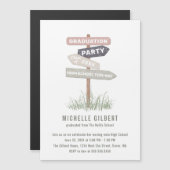 Street Sign 8th Grade Gradution Party Invitation Magnetische Uitnodiging (Voorkant / Achterkant)