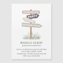 Street Sign 8th Grade Gradution Party Invitation Magnetische Uitnodiging