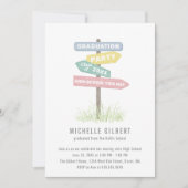 Street Sign 8th Grade Gradution Party Kaart (Voorkant)