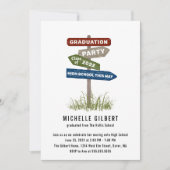 Street Sign 8th Grade Gradution Party Kaart (Voorkant)
