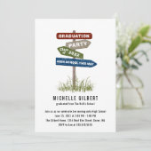 Street Sign 8th Grade Gradution Party Kaart (Staand voorkant)