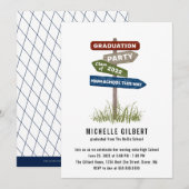 Street Sign 8th Grade Gradution Party Kaart (Voorkant / Achterkant)