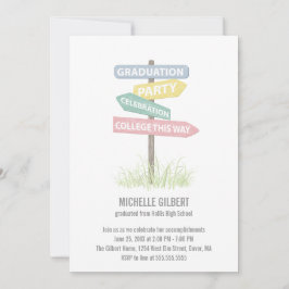 Street Sign Graduparty Kaart
