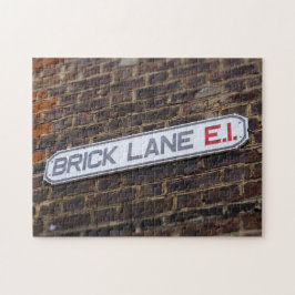 Street Signs of London Brick Lane - 11x14 - 252 pc Legpuzzel