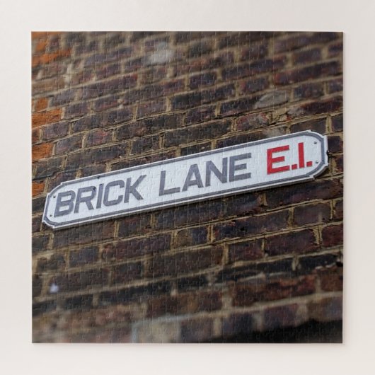 Street Signs of London Brick Lane - 20x20 - 676 pc Legpuzzel (Verticaal)