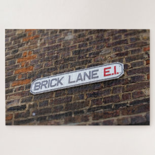 Street Signs of London Brick Lane - 20x30 - 1014 p Legpuzzel