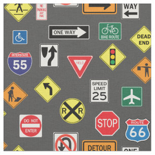 Street Signs Road Trip RV Stof