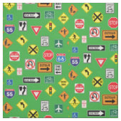 Street Signs Road Trip Stof (Swatch)