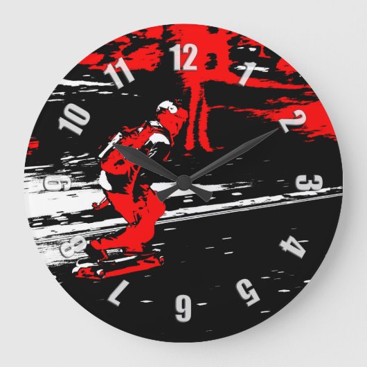 Street Skater - Skateboarder Grote Klok (Voorkant)