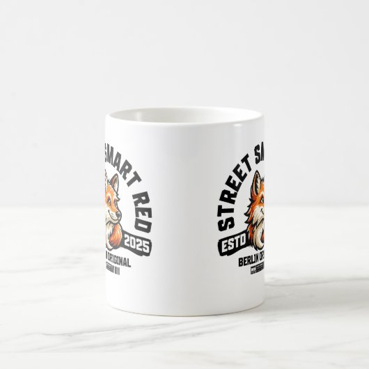 Street Smart Red Fox – Berlin Original Urban Vibes Koffiemok (Center)