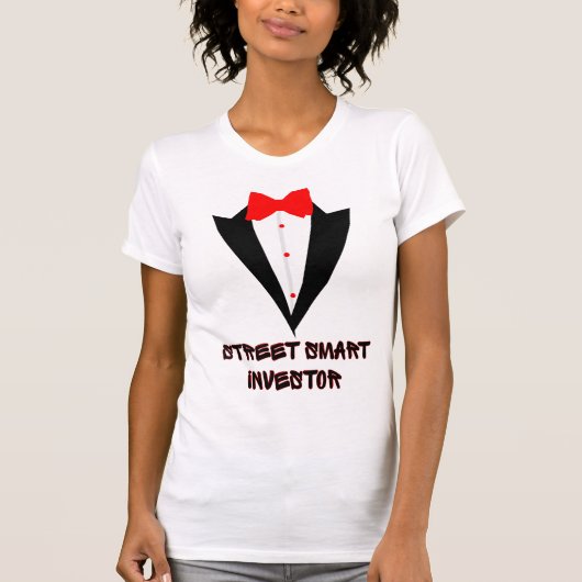 Street Smart Wall Street Dual Identity Investor T-shirt (Voorkant)