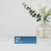 STREET SPLATTER blauw Mini Visitekaartje (Staand voorkant)