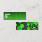 STREET SPLATTER green Mini Visitekaartje (Voorkant / Achterkant)
