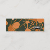 STREET SPLATTER oranje Mini Visitekaartje (Achterkant)