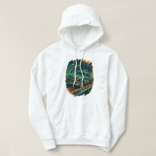 Street Style Klassieke Auto Hoodie (Design voorkant)