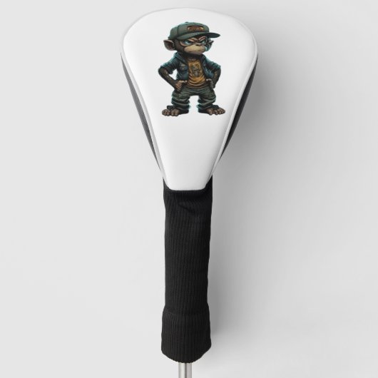 Street Style Monkey Urban Attitude Golfheadcover (Voorkant)