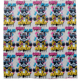 Street Style Panda Energy Douchegordijn