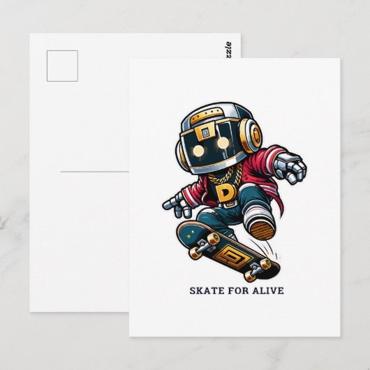 Street Style Skate Serie Briefkaart (Voorkant / Achterkant)