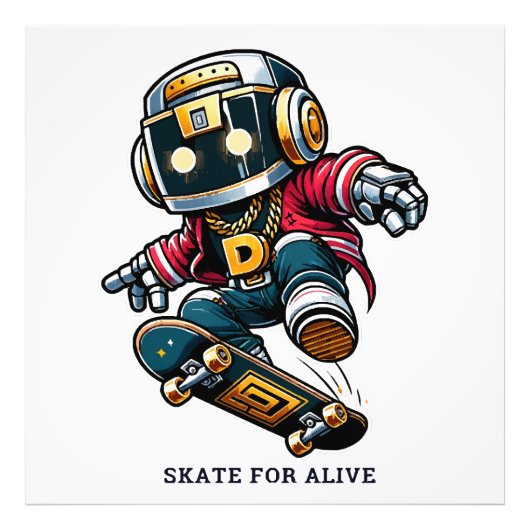 Street Style Skate Serie Foto Afdruk (Voorkant)