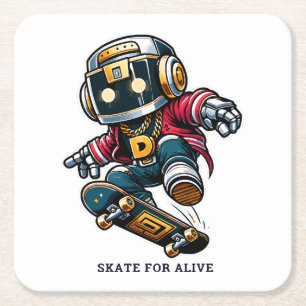 Street Style Skate Serie Kartonnen Onderzetters