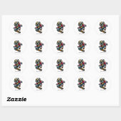 Street Style Skate Serie Ronde Sticker (Vel)