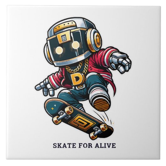 Street Style Skate Serie Tegeltje (Voorkant)