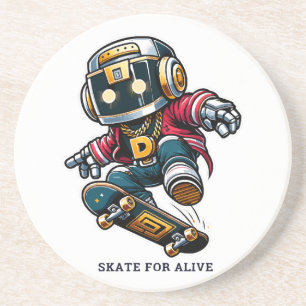 Street Style Skate Serie Zandsteen Onderzetter