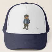 Street-style teddy keps trucker pet (Voorkant)