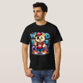 Street Style Teddy – Wild Super Cool Graffiti Tee T-shirt (Voorkant volledig)