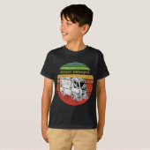 Street Sweeper Bezetting Retro Graphic T-shirt (Voorkant volledig)
