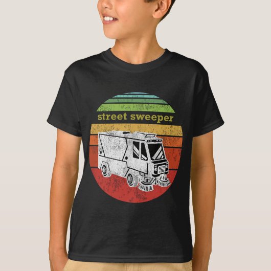 Street Sweeper Bezetting Retro Graphic T-shirt (Voorkant)