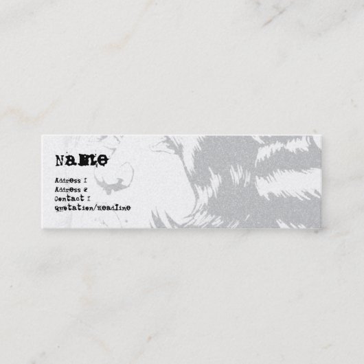 STREET TEKENING 1 MINI VISITEKAARTJE (Voorkant)