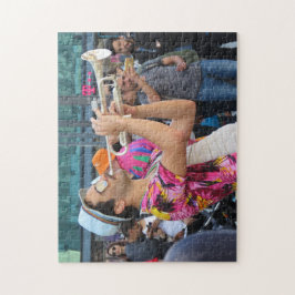 Street Trumpeter in Berlijn, Duitsland Legpuzzel