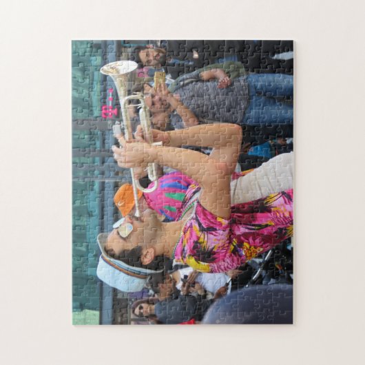 Street Trumpeter in Berlijn, Duitsland Legpuzzel (Verticaal)