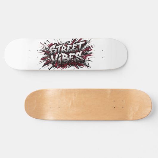 Street Vibes Graffiti Skateboard Dek (Horizontaal)