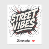 Street Vibes Graffiti Stijl Sticker (Vel)