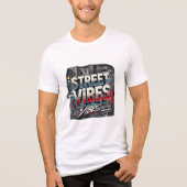 Street Vibes | Urban Graffiti Art Tri-Blend Shirt (Voorkant)