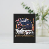 Street Warrior Samurai - Skyline Driver Briefkaart (Staand voorkant)