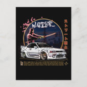 Street Warrior Samurai - Skyline Driver Briefkaart (Voorkant)