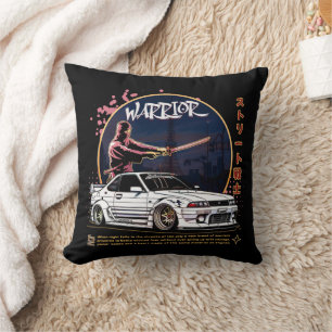Street Warrior Samurai - Skyline Driver Kussen