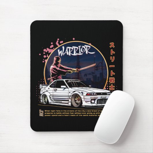 Street Warrior Samurai - Skyline Driver Muismat (Met muis)