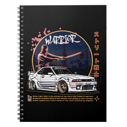 Street Warrior Samurai - Skyline Driver Notitieboek (Voorkant)